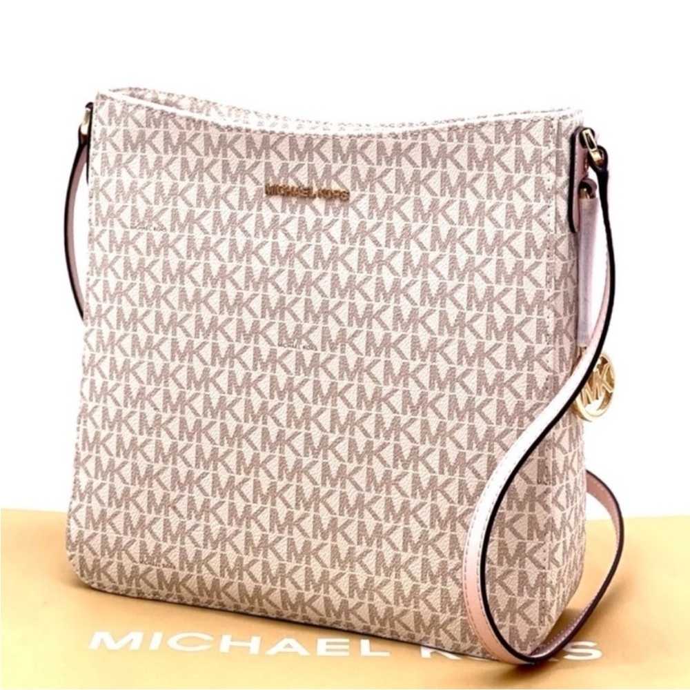 Michael Kors Large Messenger Crossbody Bag Powder Blush Multi